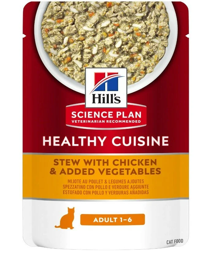 Hill's Science Plan Healty Cuisine Gatto Adult Pollo E Stufato 80gr