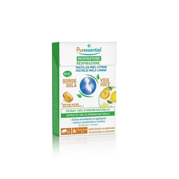 Puressentiel Respirazione 20 Pastiglie Miele Limone
