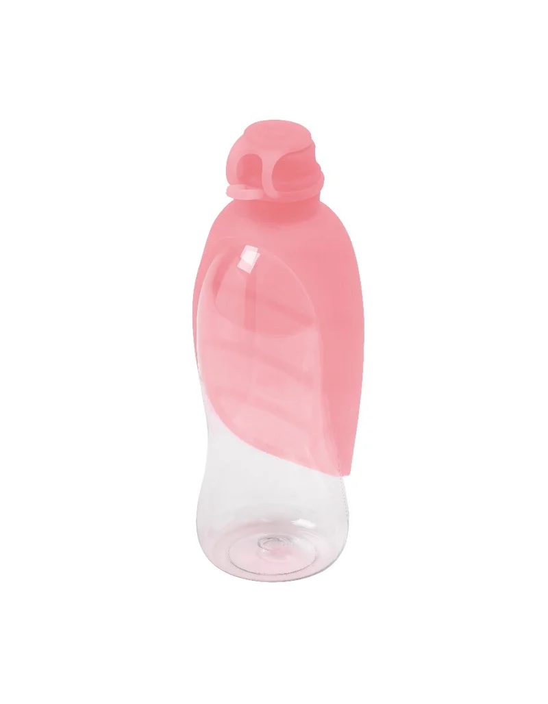 United Pets Leaf Dispenser Acqua Da Viaggio Silicone Colore Rosa Per Cani