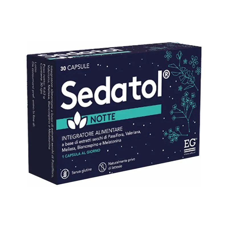 Sedatol Notte 30 Capsule - Integratore per il Sonno Sereno