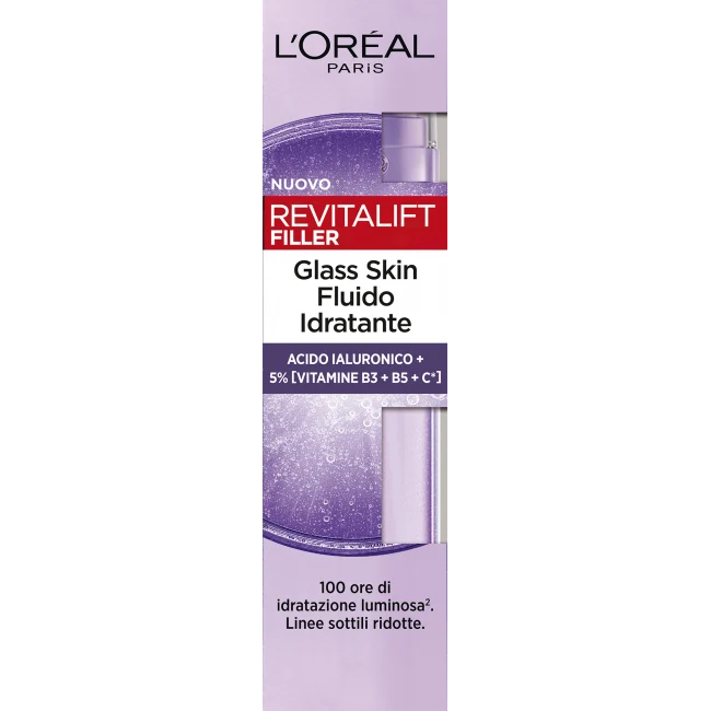 L' Oreal Revitalift Filler Glass Skin Fluido Idratante