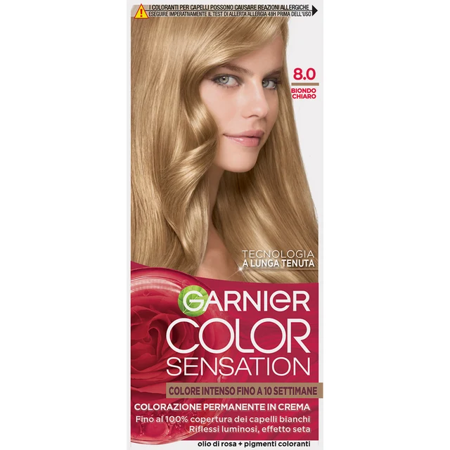 Garnier Color Sensation Colorazione permanente 8.0 Biondo Chiaro