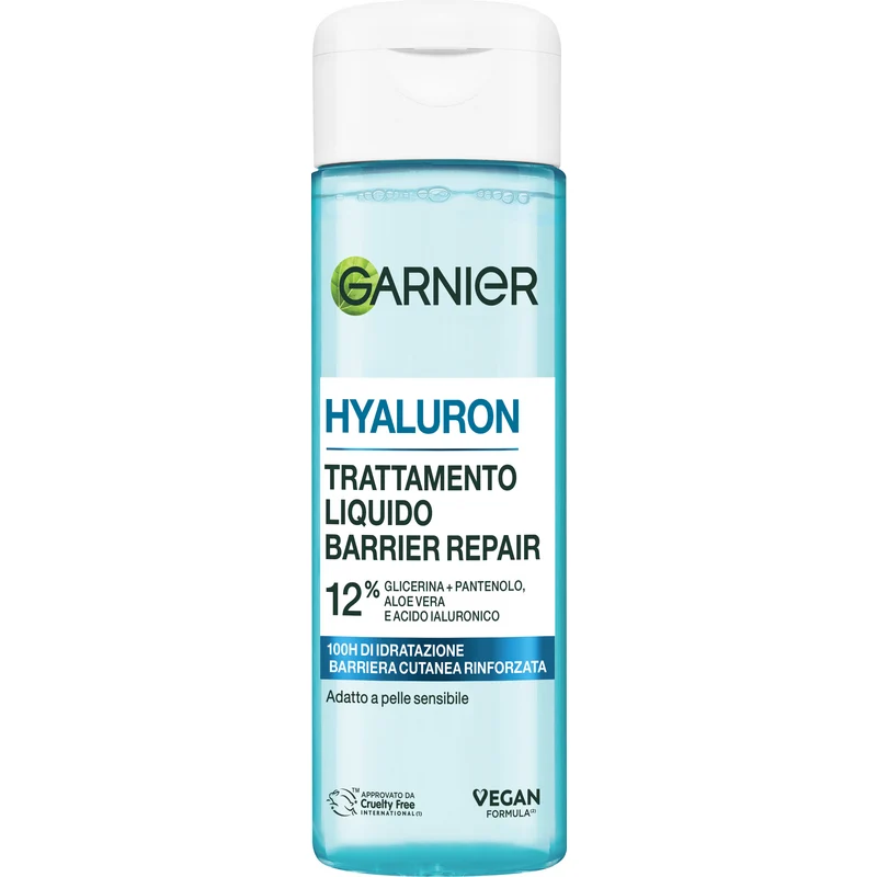 Garnier Trattamento Liquido Hyaluron Barrier Repair 12% Glicerina + Pantenolo, Aloe Vera e Acido Ialuronico, 120ml