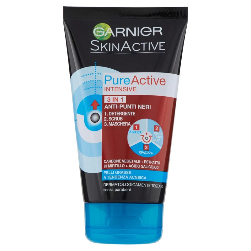 Garnier Detergente Pure Active Intense, Azione 3in1 150 ml