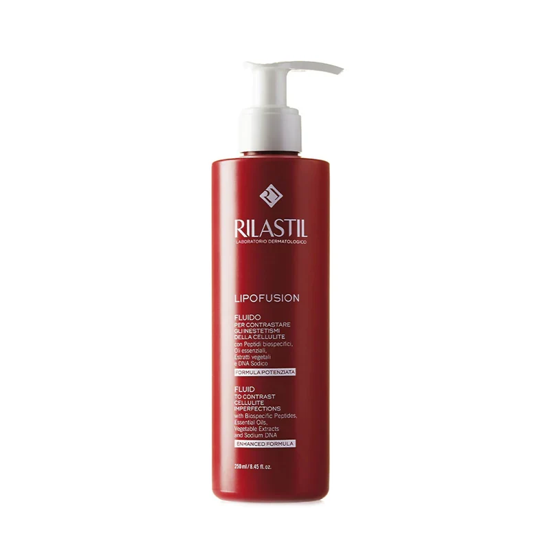 Rilastil Lipofusion Fluido, Texture Gel Leggera, Trattamento Cellulite Nutriente e Idratante, 250ml