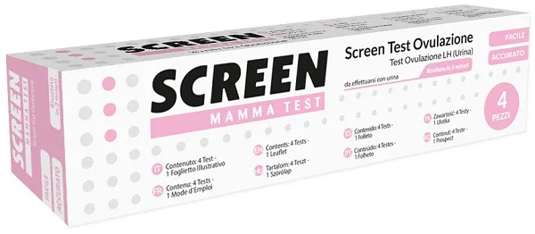 SCREEN TEST RAPIDO OVULAZIONE SCREEN 4 PEZZI