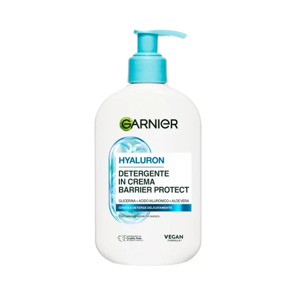 Garnier Hyaluron Detergente in Crema Barrier Protect, 250ml.