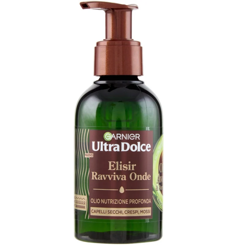 Garnier Ultra Dolce Elisir Ravviva Onde, Puro Olio di Avocado & Burro di Karitè 120 Ml