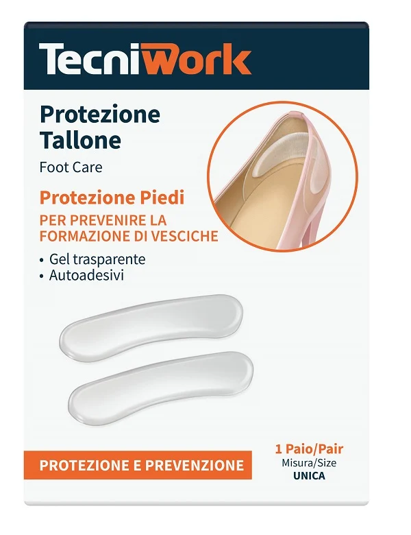 Protezione invisibile tallone gel trasparente 1 paio