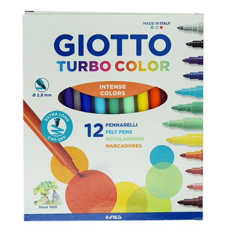 Pennarello Turbo Color - 12 colori