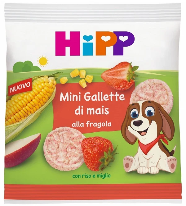 HIPP MINI GALLETTE MAIS FRAGOLA 23 G