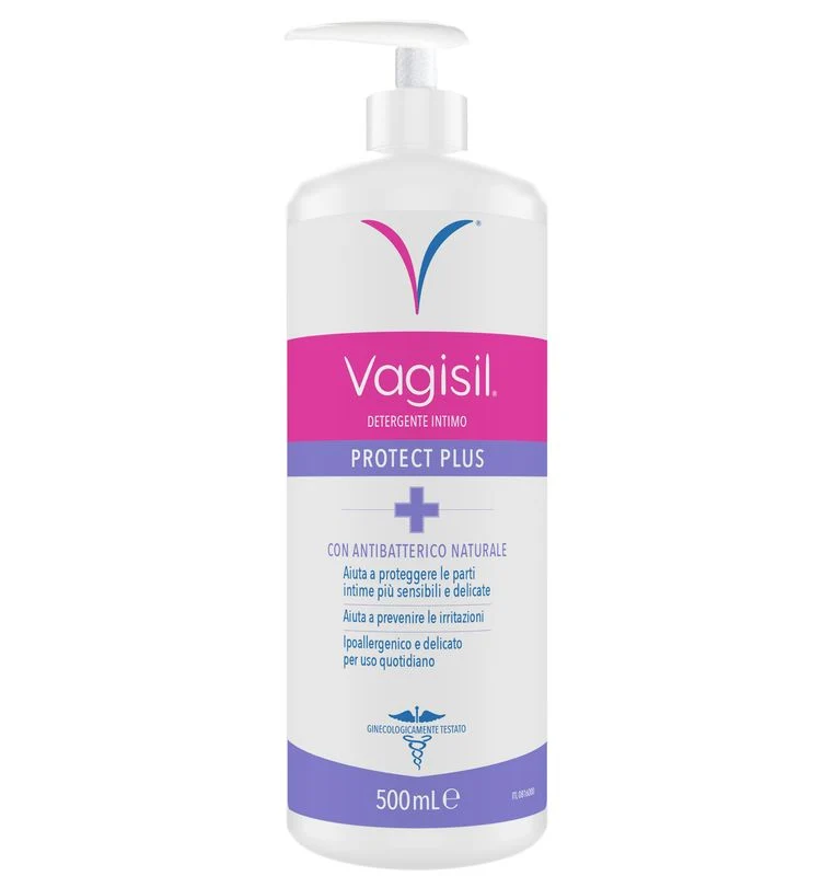 Vagisil Detergente Intimo Antibatterico Protect Plus Per l'Igiene Quotidiana Con Tea Tree Oil 500ml