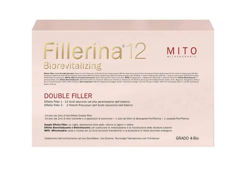 Fillerina 12 Biorevitalizing Double Filler Mito Grado 4 Trattamento Intensivo 30ml+30ml +50ml