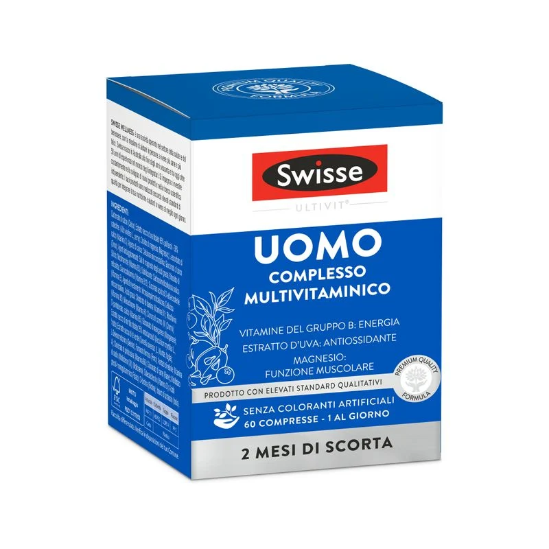 Swisse Multivitaminico Uomo 60 Capsule - Benessere Quotidiano