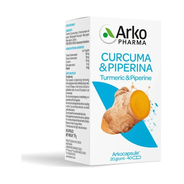 Arkocapsule Curcuma + Piperina Bio 40 Capsule