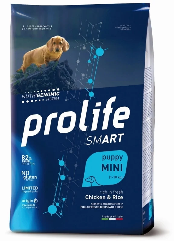 Prolife Dog Smart Chicken & Rice Cibo Secco Per Cani Cuccioli Taglia Piccola Sacco 2 Kg