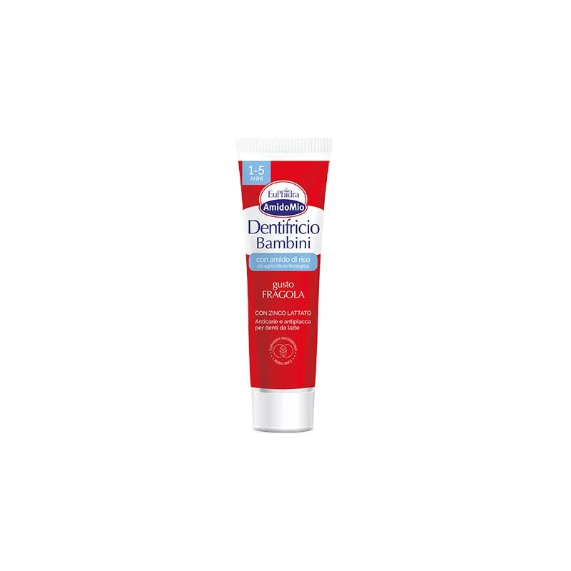 Euphidra Amidomio dentifricio anticarie e antiplacca 1-5 anni gusto fragola 50ml