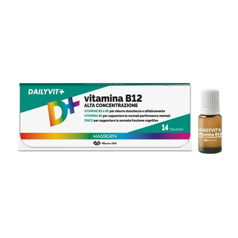 Massigen Dailyvit Vitamina B12 Alta Concentrazione 14 Flaconcini
