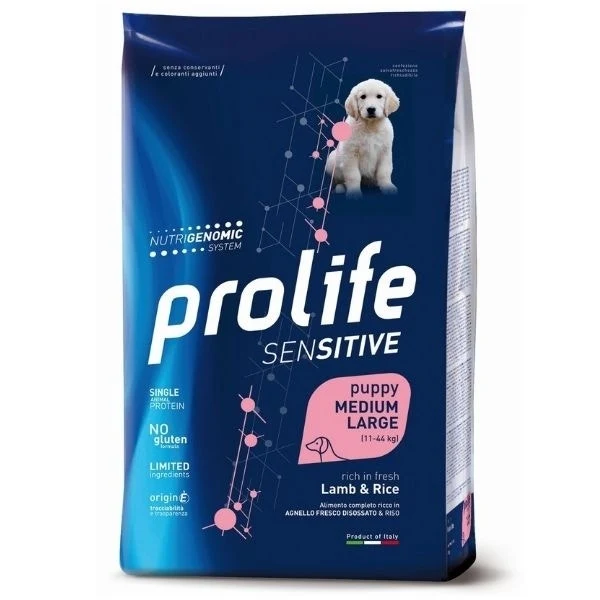 Prolife Dog Sensitive Puppy Medium/Large Lamb & Rice 2,5Kg