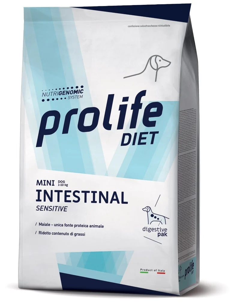 Prolife Dog Diet Intestinal Sensitive Cibo Secco Per Cani Taglia Mini Sacco 500g