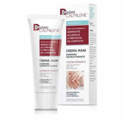 DERMOVITAMINA CALMILENE CREMA MANI BARRIERA RISTRUTTURANTE AZIONE INTENSIVA PER DERMATITE ALLERGICA O IRRITATIVA DA CONTATTO 75 ML