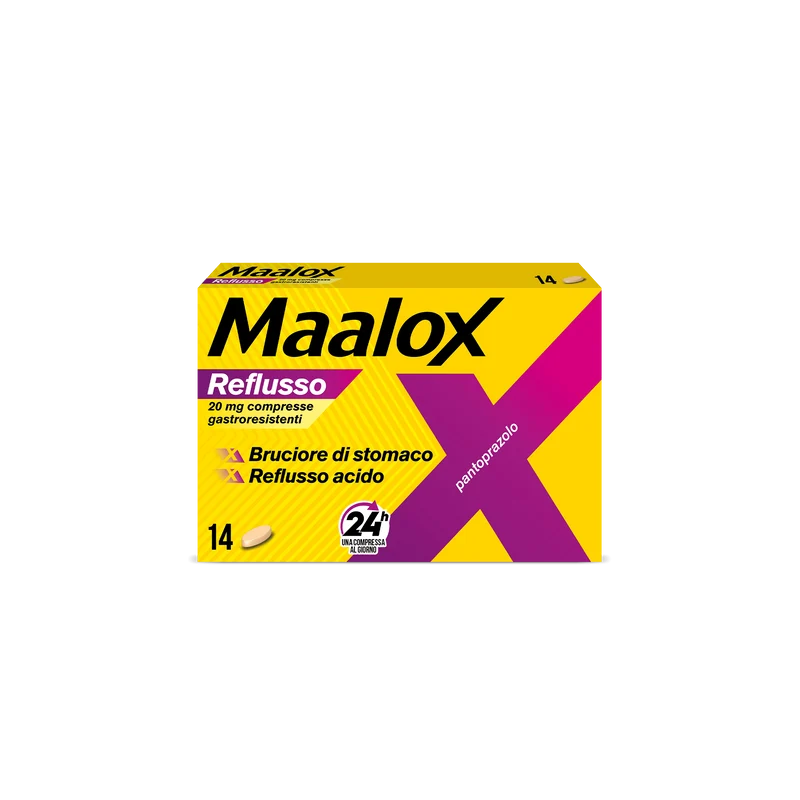 Maalox reflusso 20 mg compresse gastroresistenti