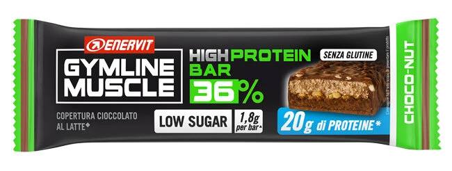 Enervit Gymline High Protein Bar 36% Choco Nut Barretta Proteica 55g