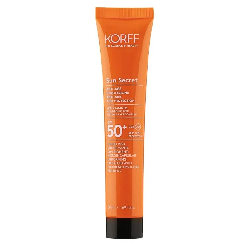 Korff Sun Secret SPF50+ fluido viso uniformante 01 Light 50ml