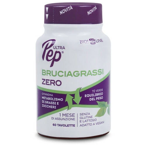 Bios Line Ultra Pep Bruciagrassi Zero per il controllo del peso 60 tavolette