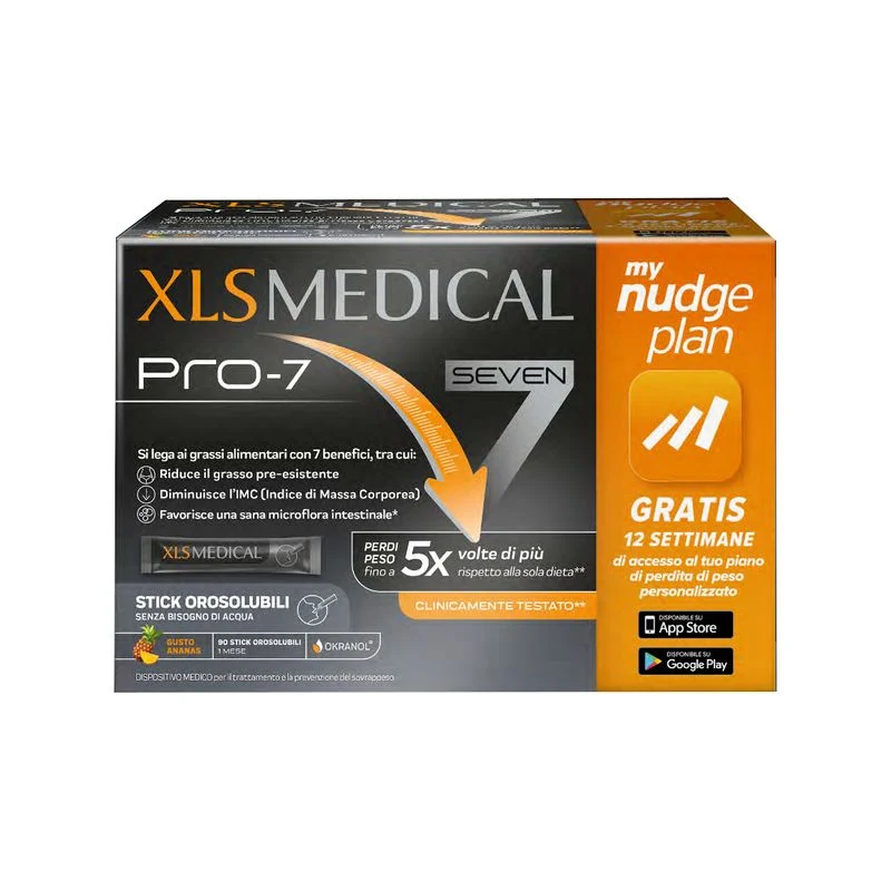 XLS Medical Pro 7 90 Stick Orosolubili Integratore Dimagrante