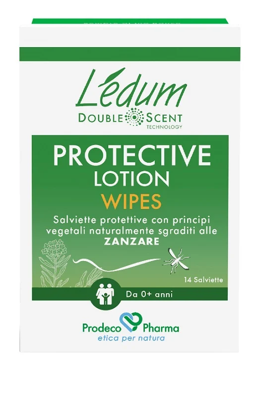 Ledum ds Protective Lotion Wipes 14 Pezzi