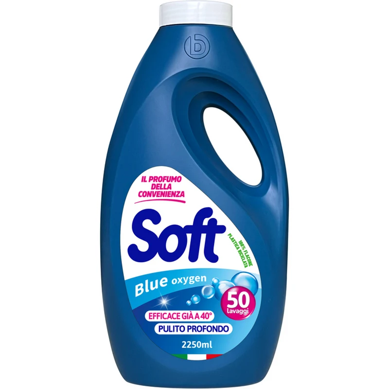 Soft - Detersivo Bucato Lavatrice Blue Oxygen - 50 Lavaggi 2250 Ml