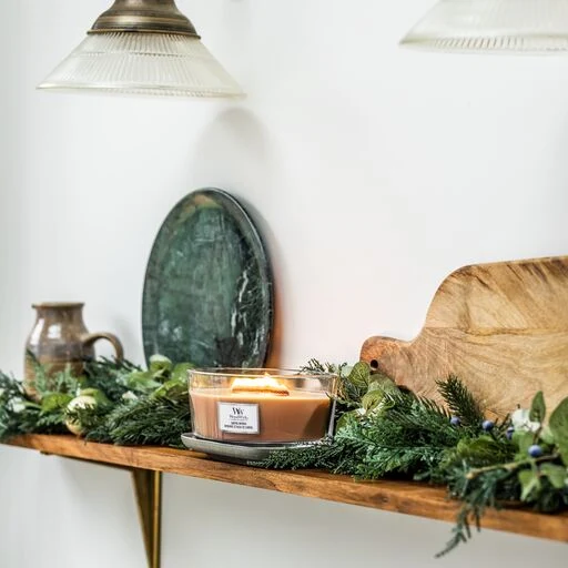 Woodwick - Candela Ellipse Santal Myrrh