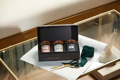 Woodwick - Confezione regalo floreale candele piccole