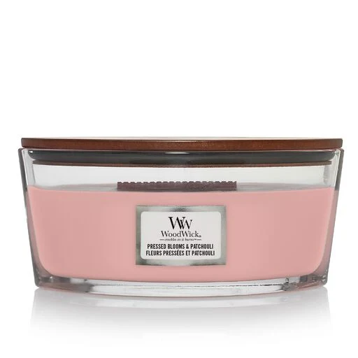 Woodwick - Candela Ellipse Pressed Blooms & Patchouli
