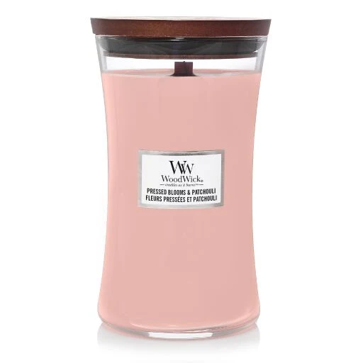 Woodwick - Candela grande Candela Pressed Blooms & Patchouli