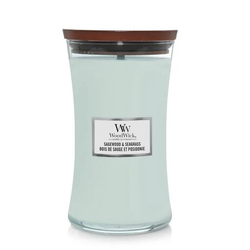 Woodwick - Candela Grande Sagewood & Seagrass