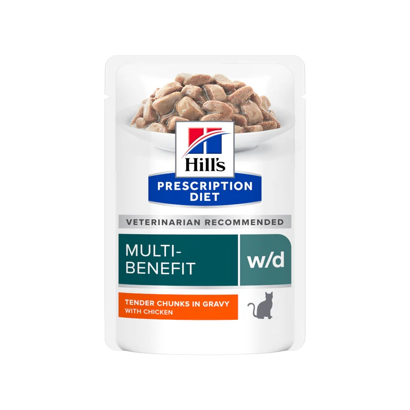 Hill's Prescription Diet W/D Multi-Benefit Alimento Per Gatti Con Pollo 85g