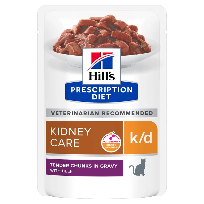 Hill's Prescription Diet K/D Kidney Care Bocconcini Manzo Per Gatti Bustina 85g