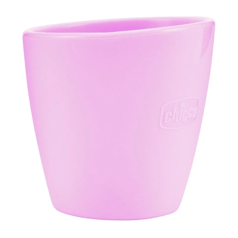Chicco Bicchiere In Silicone Rosa 6M+