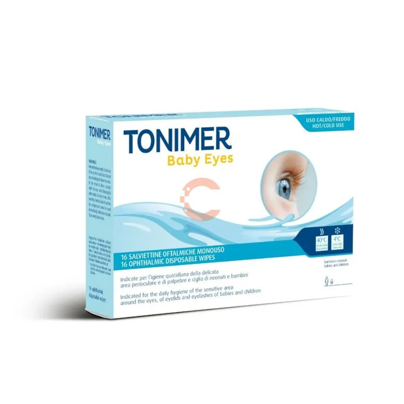 Tonimer Baby Eyes salviettine oftalmiche monouso 16 pezzi