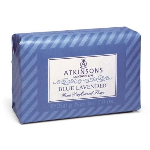 Atkinsons Fine Perfumed Soap Large Size Blue Lavender 200g
