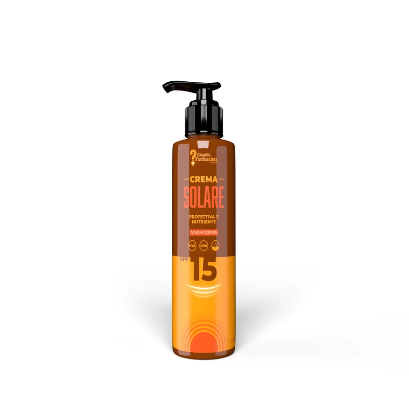 Crema solare protettiva e nutriente viso e corpo spf 15
