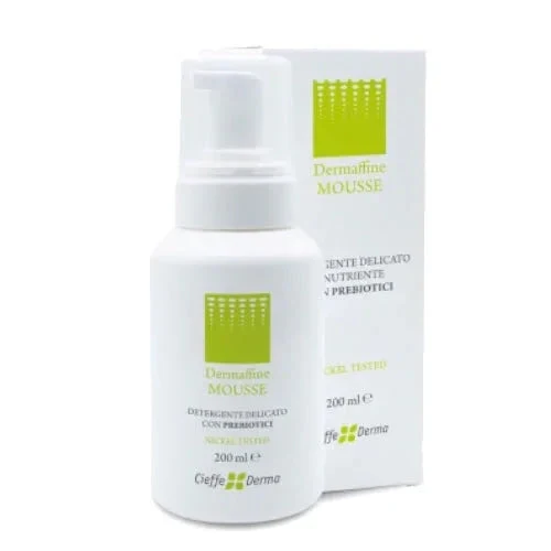 DERMAFFINE MOUSSE DETERGENTE DELICATO E NUTRIENTE CON PREBIOTICI 200 ML