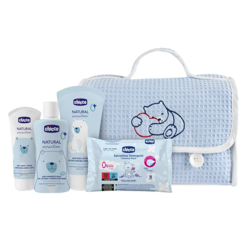 Chicco Natural Sensation Beauty Detergente Corpo&Capelli + Crema Corpo + Pasta Lenitiva + Salviette