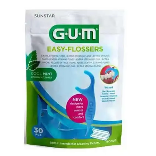 GUM EASY FLOSSERS FORCELLA 30 PEZZI NEW