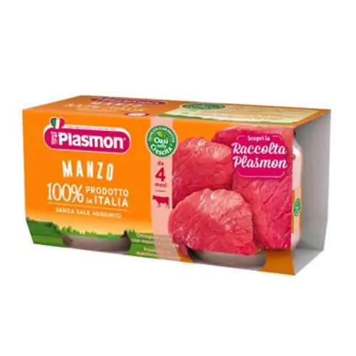 PLASMON OMOGENEIZZATO MANZO 4 X 80 G
