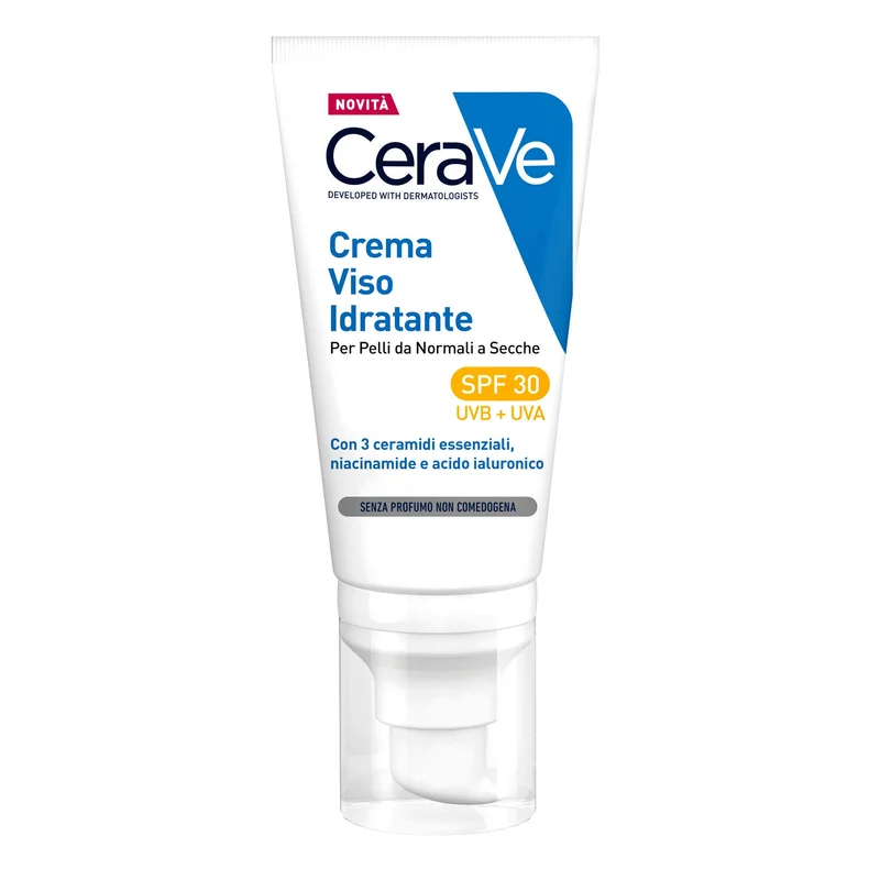 CeraVe Crema Viso Idratante SPF30 24 Ore con Acido Ialuronico 52ml