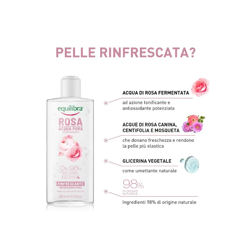 Equilibra Rosa Acqua Pura Tonificante 200ml