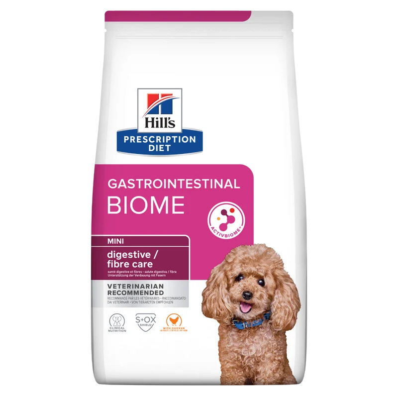 Hill's Prescription Diet Mini Gastrointestinal Biome Crocchette Per Cani Taglia Piccola Sacco 3Kg